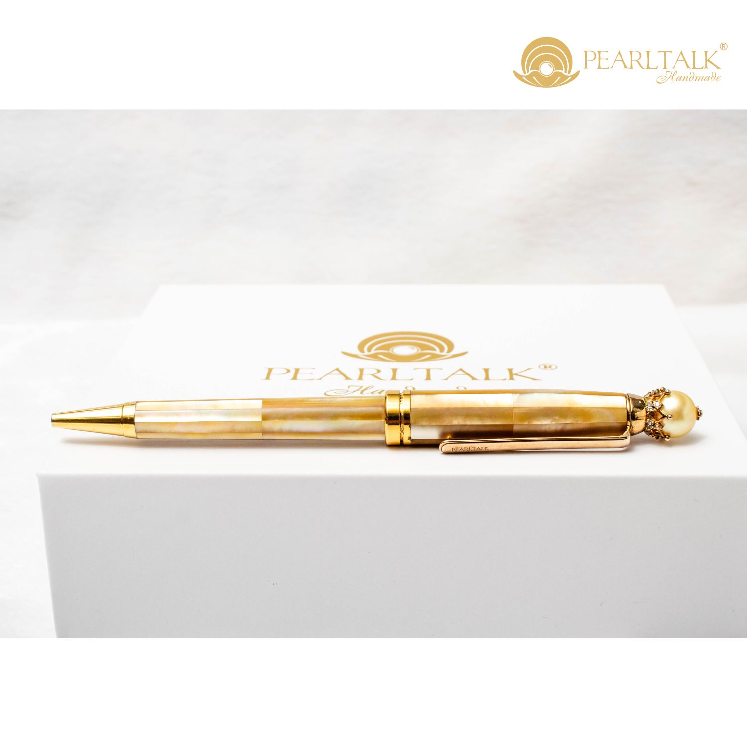 BÚT KING PEARL PEN 02 - VÀNG SOUTHSEA(Tặng kèm đế cắm bút trị giá 1.500.000Đ)